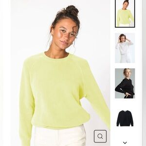 NWT Perfectwhitetee Women’s Lennon Shrunken Sweatshirt Sz XS